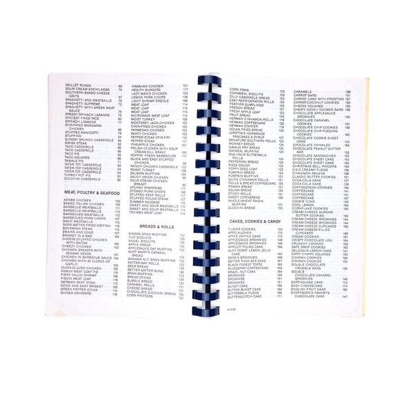 Vintage Cookbook Blue Cross Shield Kansas Taste Of Blues Employee Recipes 1992 - Picture 3 of 9